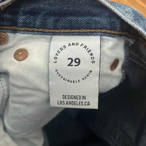 LOVERS + FRIENDS Austin high rise cut off denim short 29 - Picture 6 of 8